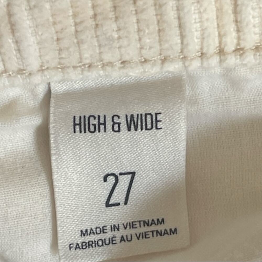 Urban Outfitters BDG High & Wide Corduroy Pant Size 27 Beige Academia Preppy - Picture 11 of 12